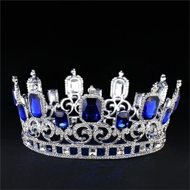 Quality Queen Crown Cubic Zircon Jewelry Tiara Fantastic Design Gold Plating Crown For Women